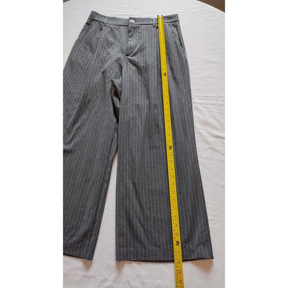 Zara Gray Pinstripe Jumpsuit - Picture 11 of 13